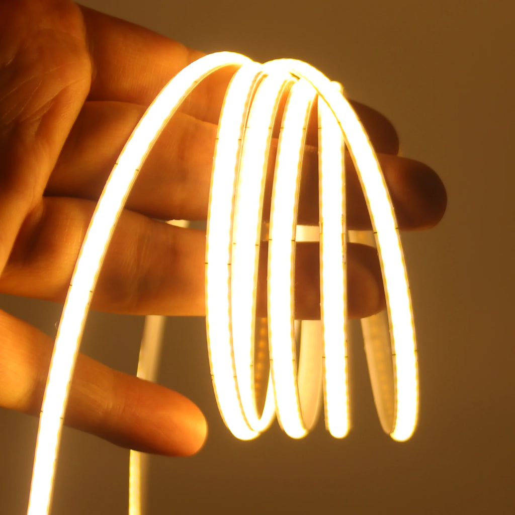 DC 5V USB COB Strip 3MM 5MM 8MM White/Pink/Red/White/Yellow/Ice Blue/Green Flexible Ribbon Rope Home Decor TV Backlight