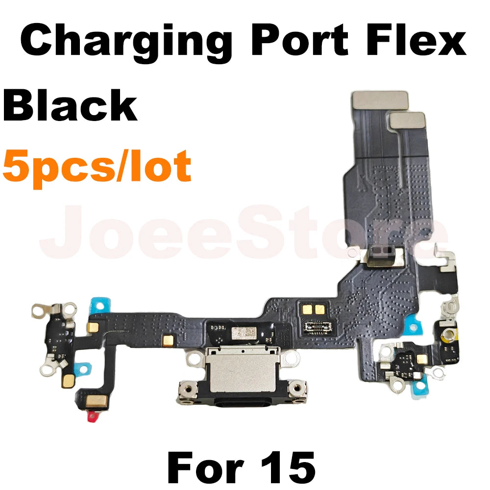 Wholesale Charging Port Flex Cable for iPhone 16 15 14 13 Pro Max USB Dock Charger Connector With Microphone Flex Cable Ribbon