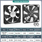 EC Axial Fan 60mm 80mm 90mm 120mm Ball Brushless Fan Cooler AC 110V 120V 220V 230V 240V Computer Case Fan 6025 8025 9225 12038