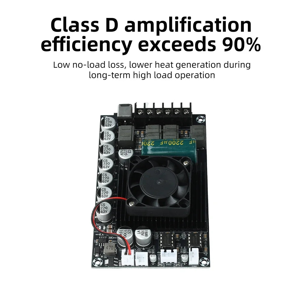 DC 18-55V TPA3255 Fever HIFI Digital Amplifier Board 300W+300W High Power Stereo Amplifier Module