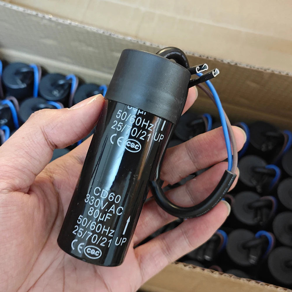 Refrigerator Display Fresh Freezer Compressor 80uF Heavy Hammer Starter Capacitor Refrigerator Compressor Start Capacitor CD60