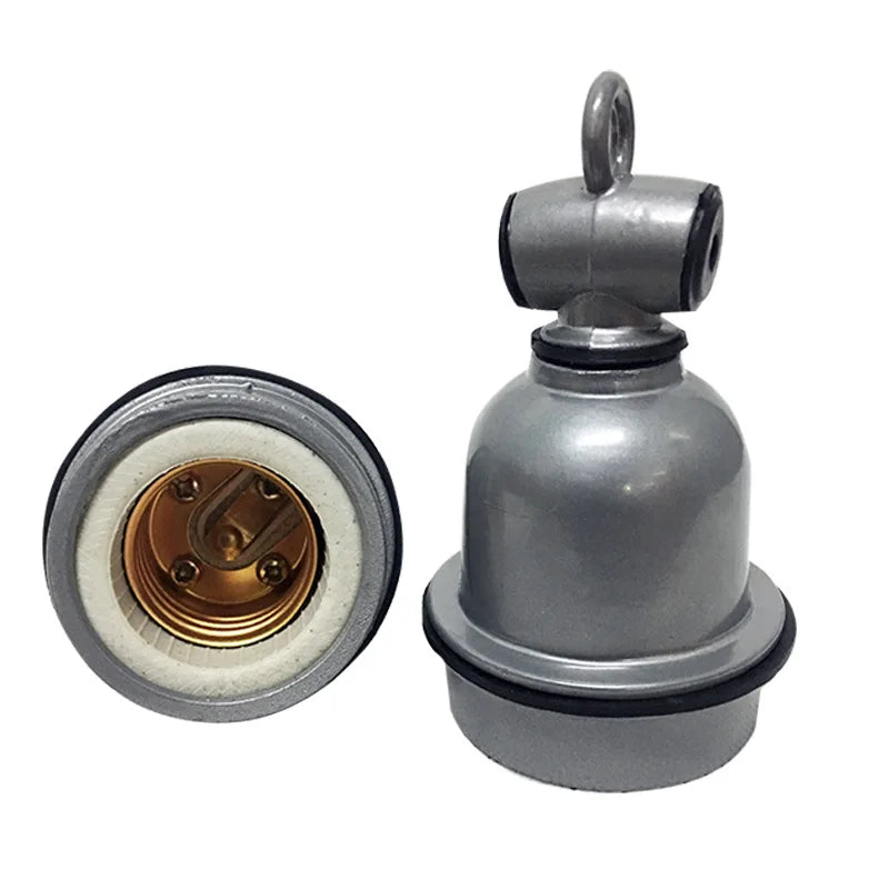 E26 E27 E40 Hook / Ceiling Mount Dust/Waterproof Porcelain DIY Livestock Veterinary Farm Light Socket High Temp Tee Lamp Holder