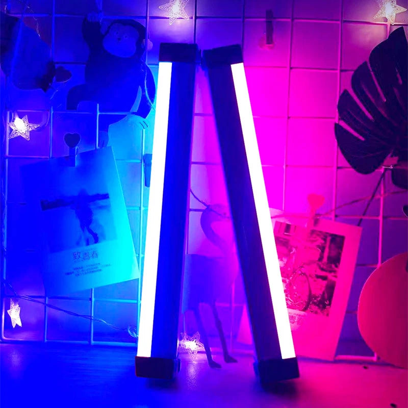 Colorful LED Night Lamps RGB Atmosphere Fill Light Rechargeable Bedroom Photography Lighting Room Decor Luz De Preenchimento New