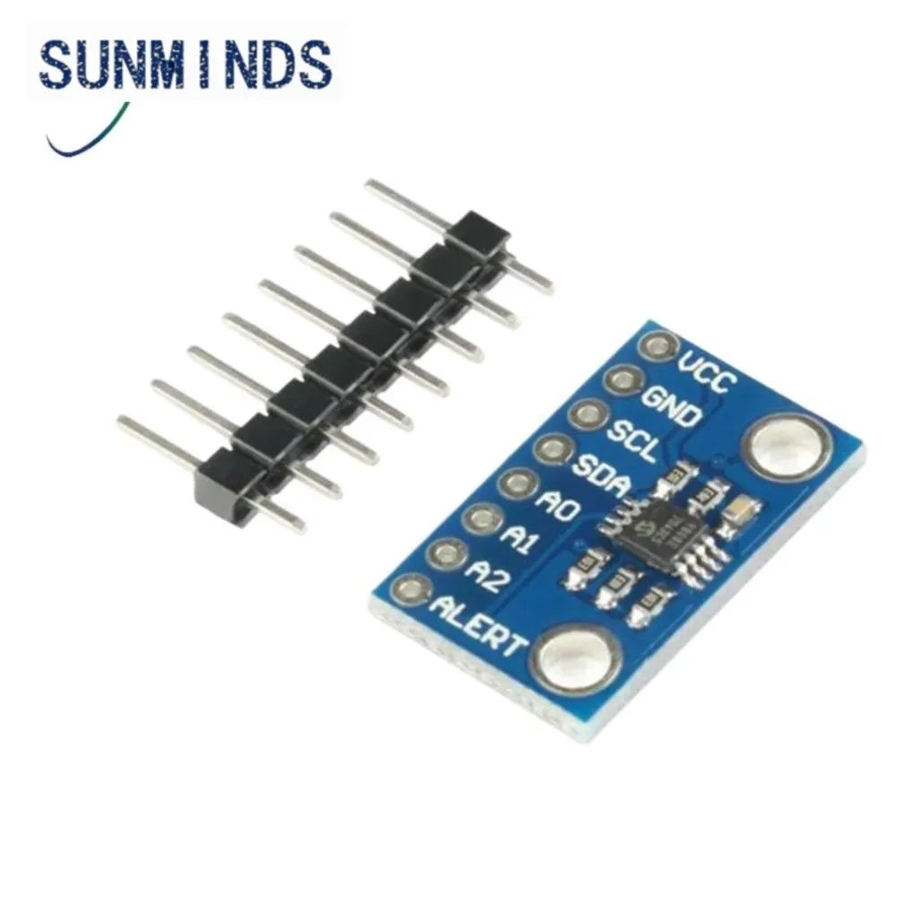 MCP9808 High Accuracy Temperature Sensor I2C IIC Breakout Board Module 2.7V-5V Logic Voltage for Arduino 9808