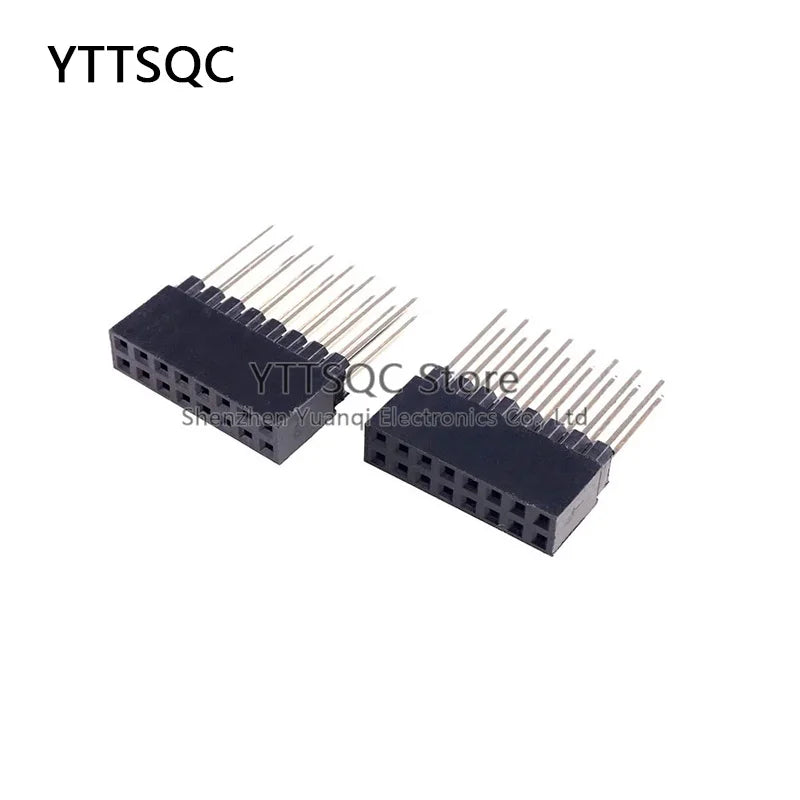 2 Piece 2.54mm 2x4P/5P/6P/8P/10P/20P/32P/40 Pin Straight Female Header Stacking Connector Double Row PC104 For Raspberry Mode