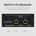 Desktop Bluetooth Receiver BT V5.3/LDAC USB Decoder with Optical Coaxial RCA Output-QCC5171 BEA1 w CE FCC ID Certification