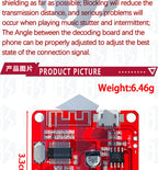 ‌XY-BT5W Bluetooth 4.2 Audio Module - 3.7-5VDC 5W×2 Stereo Amplifier Board w/A2DP & Auto Pairing for Portable