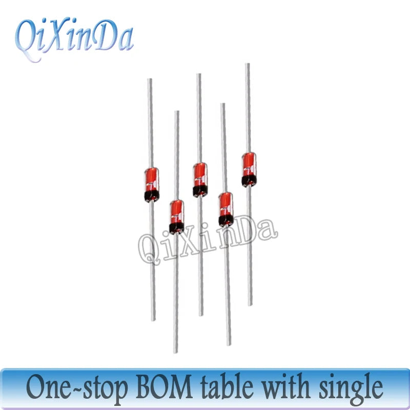 100PCS 1W Zener Diode DO-41 3V3 3V9 4V3 4V7 5V1 5V6 6V2 7V5 8V2 9V1 10V 12V 13V 15V 18V 24V 30V 1N4733A 1N4742A 1N4728A 1N4735A