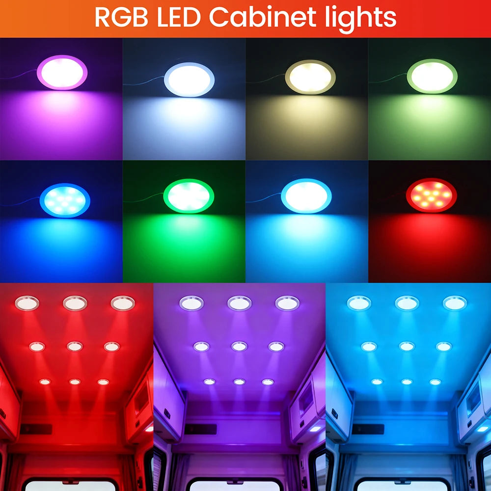 1 2 3 5 6 8 Lihgts RGB LED Cabinet Light 12V WiFi Bluetooth 24Key 44Key Remote Control Power Kit for Kitchen Wardrobe Lighting