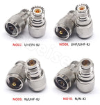 1/2/4/10pcs RF connector UHF-JKW UHF N-S male and female UHF/N-KJ M female elbow 90 degree SL16/SO239 right angle RF adapter L