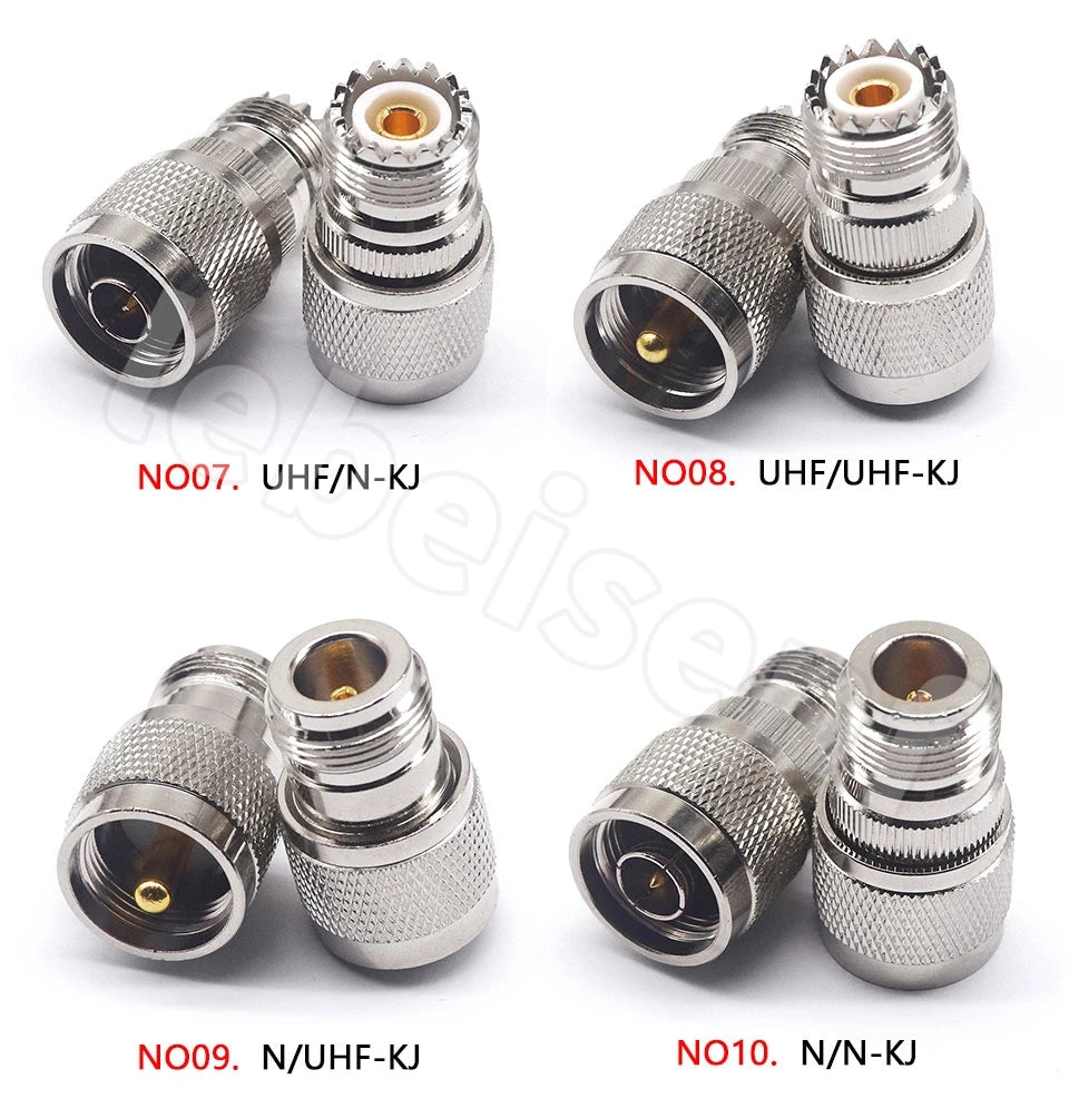 1/2/4/10pcs RF connector UHF-JKW UHF N-S male and female UHF/N-KJ M female elbow 90 degree SL16/SO239 right angle RF adapter L