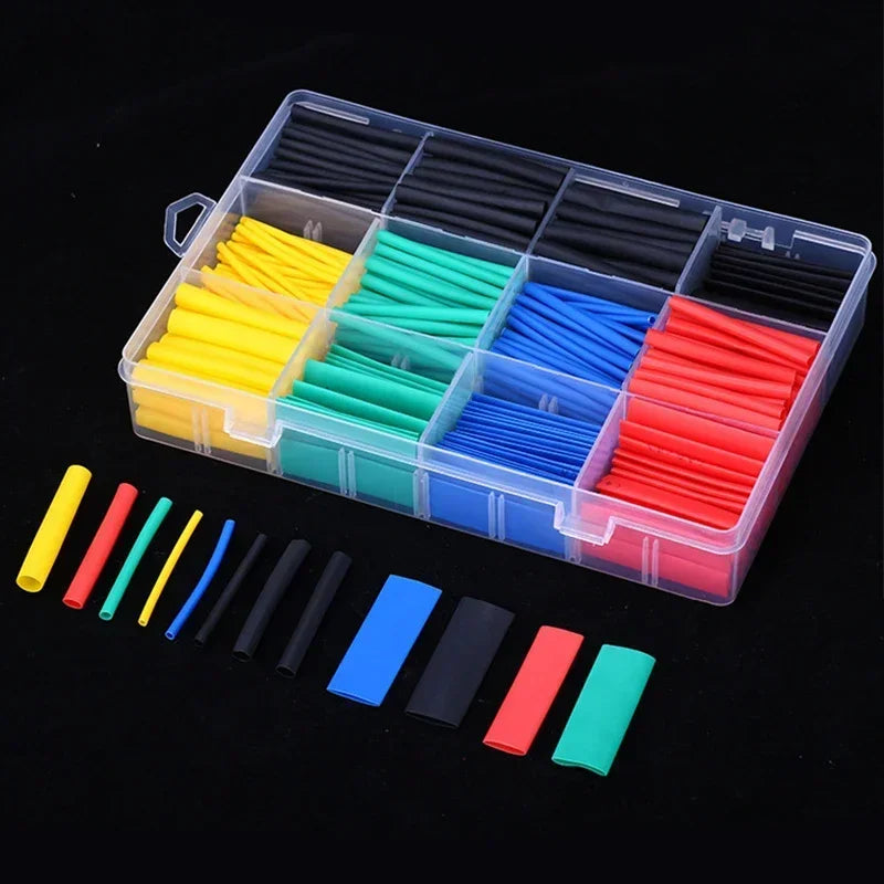 Heat Shrink Tubes Set Retractable Heat Pipe Electric Wire Sheath Thermoretractile Case Tube Line Bar Heat Shrink Tubing