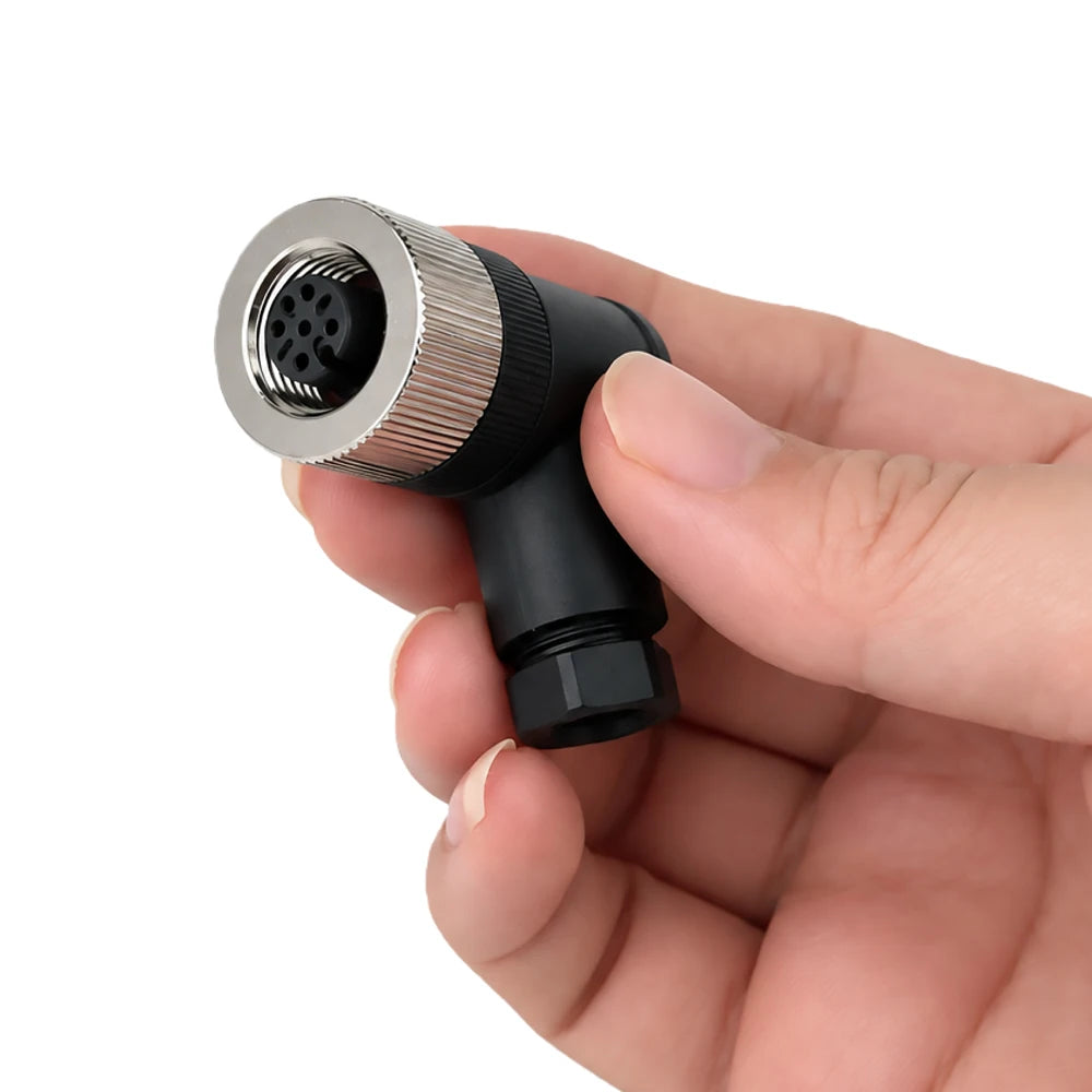 1PCS M12 A Code Circular Sensor Connector 4Pin 5Pin 8Pin 12Pin Male & Female Straight / Right Angled Waterproof Cable Plug