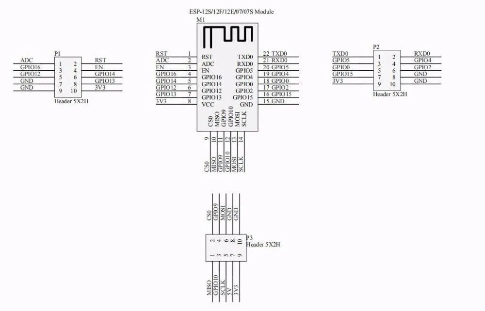 ESP8266 ESP-32 ESP32-WROVER Development Board Test Programmer Socket Downloader for ESP-01 ESP-12F ESP-07S ESP-12S ESP32