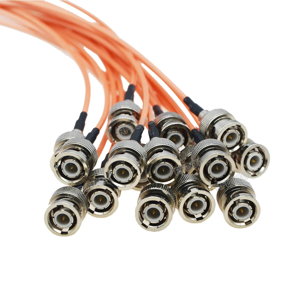 1PCS RG-316 BNC to DuPont Cable Q9 BNC Male / Female to 2 DuPont 2.54mm Male Plug Test Line RG316 Extension Jumper 10CM-20M