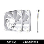 TEUCER PC Computer Case Fan PWM 4 Pin 120mm Silent 12CM Fan CPU Cooler Cooling Fan Cooling Radiator Fan 12V Adjust Fan Speed