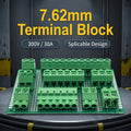 10PCS Screw PCB Terminals KF7620 7.62mm Pitch 2P/3Pin Stackable Green Connector