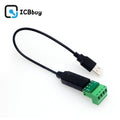 RS485 to USB Converter Upgrade Protection RS232 Converter Compatible With V2.0 Standard RS-485 A Connector Board Module