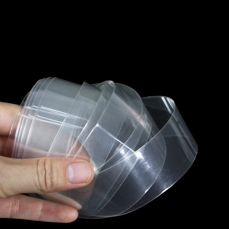 5M Clear Width 25mm ~ 200mm PVC Heat Shrink Tube 18650 Battery Wrap Pack Insulated Cable Protector Sleeve Lithium Film Case