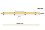 FOB COB LED Strip Lights 3mm 5mm 8mm 10mm 12V 24V Flexible Dimmable LED Tape Easy Install Cuttable 3000K 4000K 6000K LED Tape