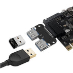 USB3.0 3.1 to USB A Socket Converter for Desktop Computer Motherboard Header 19PIN 20PIN to Dual USB Dual USB A Female Adapter