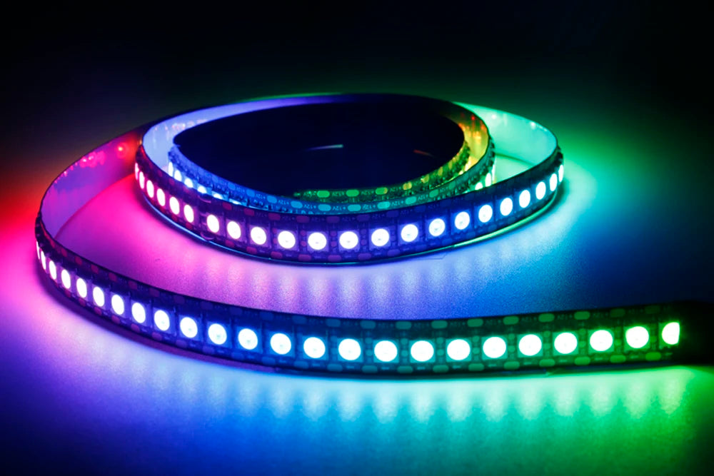 1-3M WS2812B WS2815 LED Strip 144 Pixels/LEDs/m Addressable IC Smart 5050 RGB LED Strip Light IP30/IP65/IP67 DC5V/12V