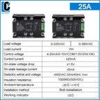 LCTC Voltage Regulator Relay 220V 380V Voltage Stabilizer Module Power Barrier Controller Enhanced Single Phase AC 10A-200A DTY