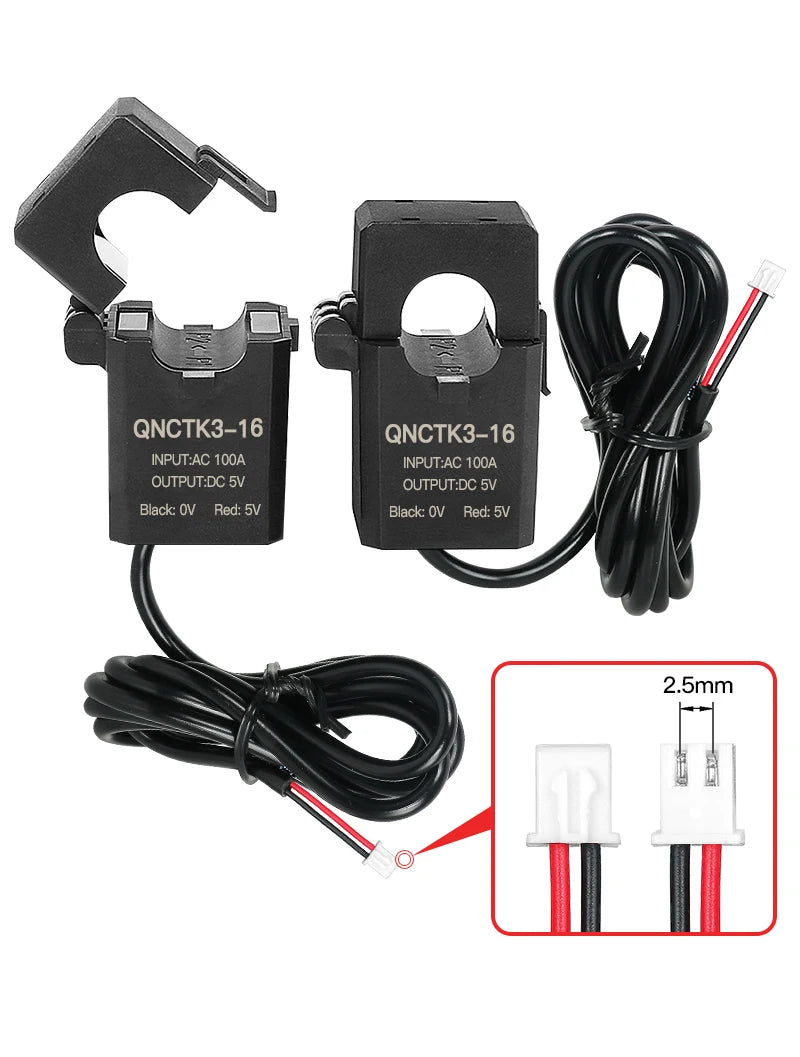 Split Core Current Transformer QNCTK3-16 AC 10A 20A 30A 50A 100A Output DC 3.3V 5V Open Type Current Sensor Transducer Clamp CT