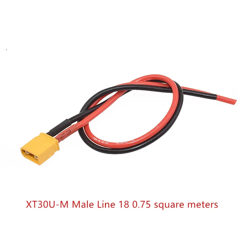 RC Battery Charger 18 AWG 16AWG 12AWG 10AWG XT60 XT90 EC5 Plug Male Female Extension Cable Wire Connector 10CM/20CM/30CM