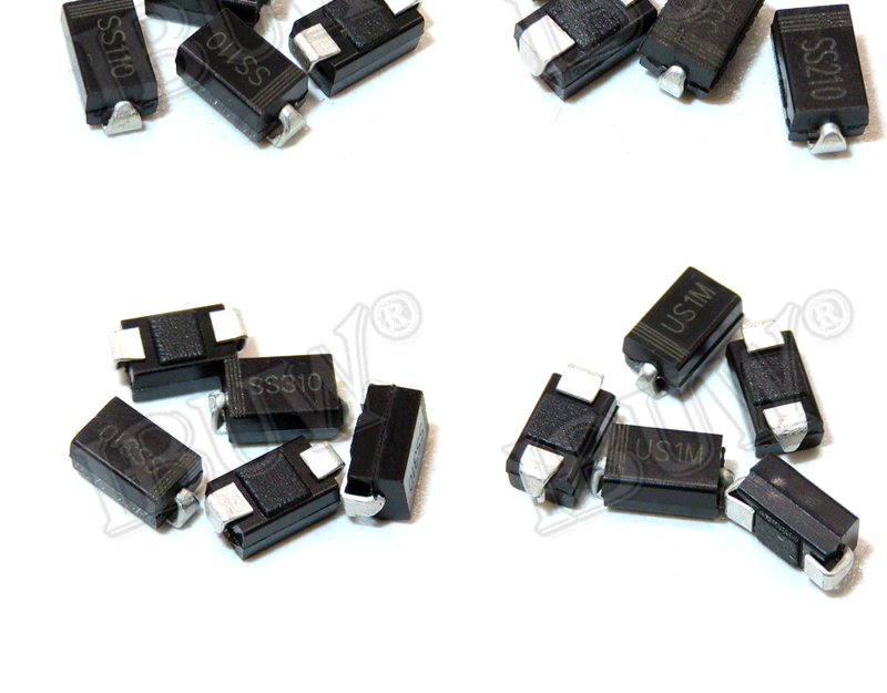 100PCS Rectifier diode M1 M4 M7 SS12 SS14 SS16 SS24 SS34 SS36 SS110 SS210 SS210 US1M RS2M ES1D DO-214AC Schottky diodes