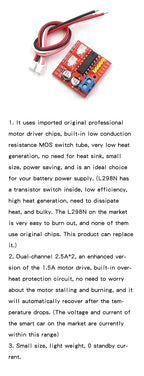 L298N motor driver board module DC stepper motor motor smart car robot accessories TB6612FNG