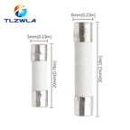 10PCS 5X20MM 6X30MM Fast Blow Ceramic Fuse 5*20mm 250V 0.1A 0.25A 0.5A 1A 1.5A 2A 2.5A 3A 3.15A 4A-30A Slow Break The Fuse Tube