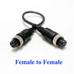 1Pcs M12 4Pin Aviation Male to Male /Female  Female to Female Extension Cable GX12 Adapter for CCTV Camera Security DVR 20CM