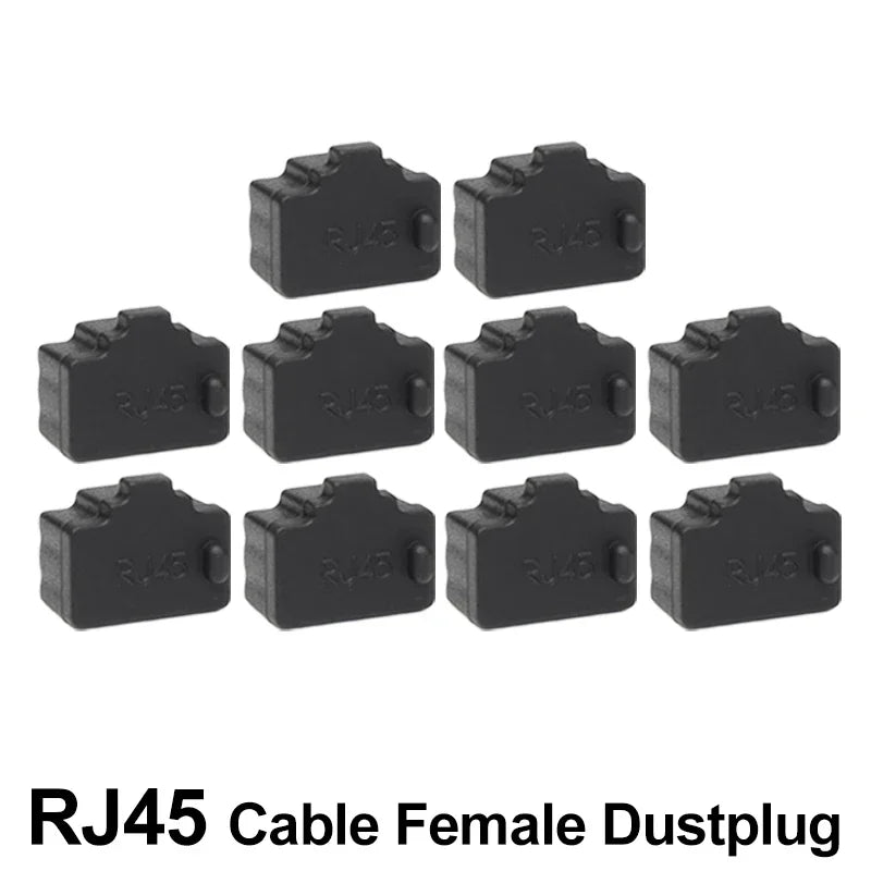 Ethernet Hub Port RJ45 Anti Dust Cover Cap Protector Plug RJ45 DustPlug For Laptop/ Computer/ Router RJ45 Connector Port Caps