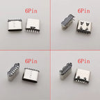 15Models/Box Type C USB-C JACK Charging Dock Connectors Mix 6Pin and 16Pin Type-C Female SMD DIP PCB Soldering DIY Repair Socket