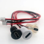 1-10PCS 2Pin USB-C Connector Type-C Waterproof with PH 2.0 nut locking Panel mounting TPC Waterproof Fast Charging jack port