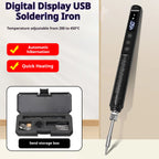 KANOYU Wireless solder iron usb charging portable digital display intelligent lithium battery for small home maintenance
