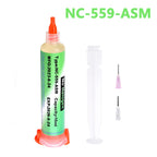 RMA‑223‑TPF 10ml Syringe No‑Clean Liquid Soldering Flux Paste for BGA Reballing SMD PCB Motherboard Chip Repair Welding Tools