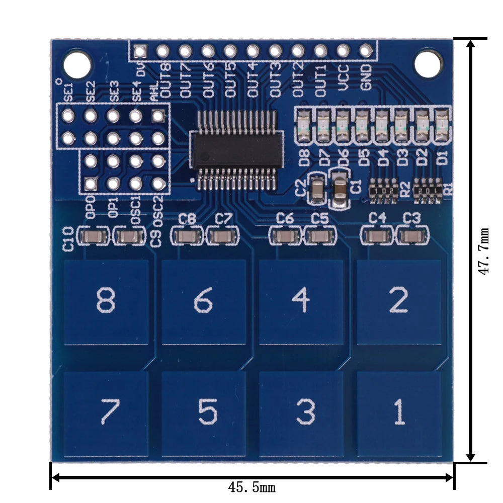 1/5/10PCS TTP223 TTP224 Touch Key Switch Module TTP226 TTP229 Touching Button Capacitive Switches Single Channel Reconstruction