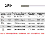 2/3/4/5/6pin LED Strip Extension Cable 22 20 18AWG LED Cable Electrical Wire For RGB RGBW WS2812B LED Strip Lights JST Connector