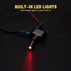 Nilight 5PCS12V LED Toggle Switch Heavy Duty 20A SPST ON Off 3 Pin Rocker for Automotive Cars Trucks Boats Racking
