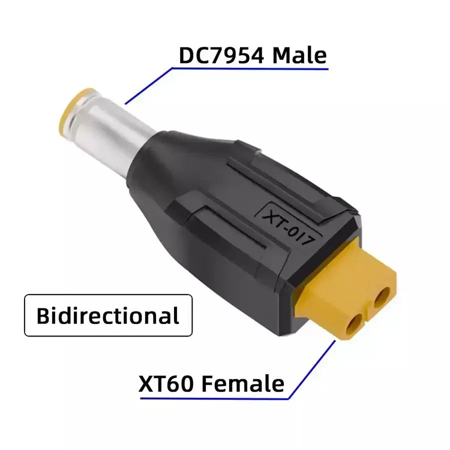 XT60 Male Female To EC5 Female DC Plug Type-c Male Female No Wire Connector Plug Adapter 55*25 5521 7450 7954 To XT60 Connector