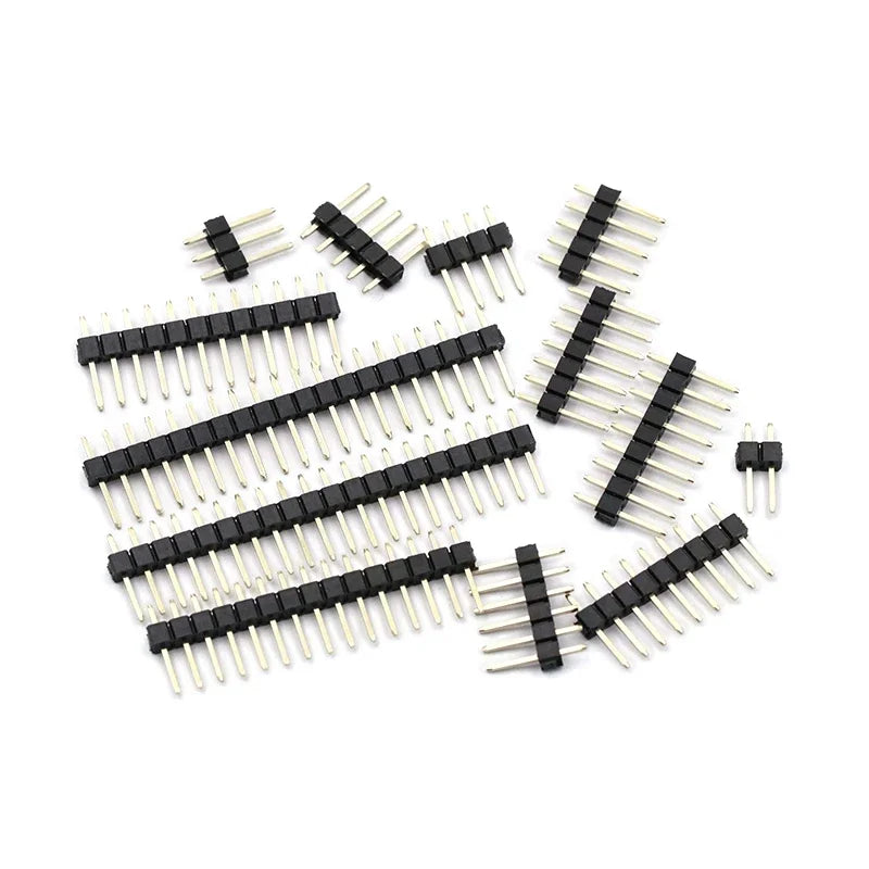50/20/10Pcs 2.54mm Single Row Male 1/2*40P PCB Board Pin Header Connector Strip Pinheader 2/3/4/5/6/8/10/12/20/40Pin For Arduino
