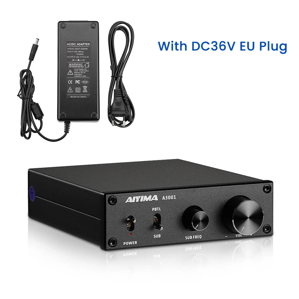 AIYIMA Audio A3001 TPA3255 Subwoofer Amplifier 300W HIFI Speaker Amplifier Mono Sound Power Amplificador Class D Home Audio Amp