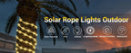 Solar String Lights Outdoor Waterproof LED Strip Rope Tube Lamp Christmas Fairy Garland String Lights for Garden Tree Yard Fence