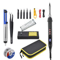 JCD 908U 80W Soldering iron Set kit LCD display Adjustable temperature portable Soldering iron 220V/110V Welding Repair Tools