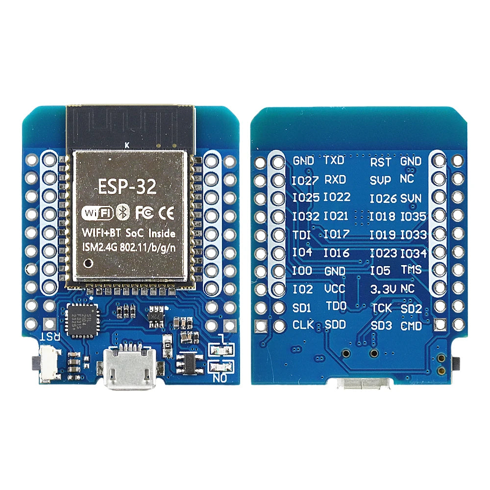 D1 MINI ESP32 BT WiFi Module Development Board for Internet of Things CP2102 CH9102F Serial 40Pin USB Micro Type-C