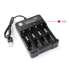 2 3 4 Slots 18650 Battery Charger For 3.7V Rechargeable Lithium AC 110V/220V 10440 14500 16340 16650 14650 18350 18500 Batteries