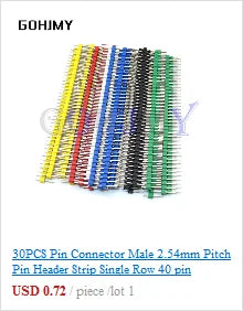 10PCS SMT 1.27mm 1.27 Double Row Female Breakaway PCB Board Pin Header socket Connector Pinheader 2*5 2*10 2*8 2*7 2*20 2* 3-50P