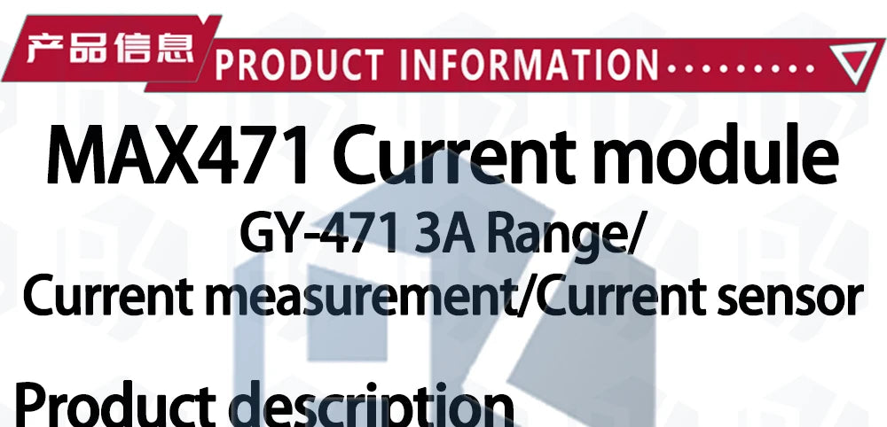 INA219 GY-169 GY-471 MAX471 3A Current Sensor Module Consume Current Detection Module for Arduino DC 0 -30V
